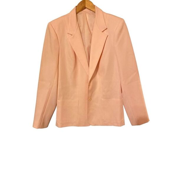 Junior Colony Women's Vintage Pink Wool Blazer Size 14 Mid-Length - Picture 1 of 8